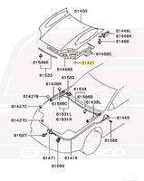 3000GT Hood Diagram