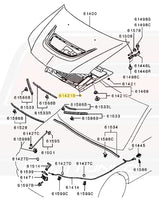 Evo 8 Hood Diagram