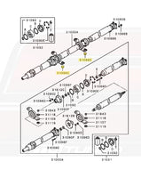 Evo 8 Driveshaft Carrier Bearing M10 Nut Diagram (31096C)