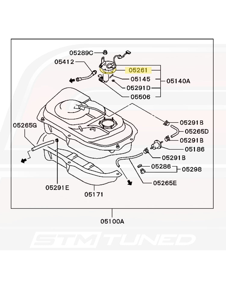 OEM Sending Unit Gasket 2G FWD / 1G AWD / Evo 8-9 (MB400461)