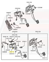 Evo 8/9 Example Clutch/Brake Pedal Diagram