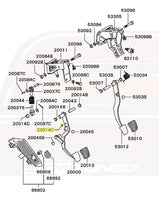 Evo 4/5/6 Example Clutch/Brake Pedal Diagram