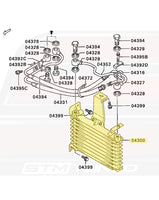 OEM Engine Oil Cooler Diagram for 3000GT (MB605467/04300)
