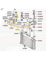 OEM Engine Oil Cooler Return Hose Diagram for 3000GT (MB605470/04331)