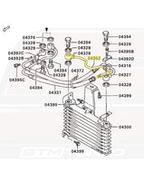 OEM Engine Oil Cooler Return Line Diagram for 3000GT (MB605475/04352)