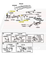 1G FWD DSM Exhaust Diagram