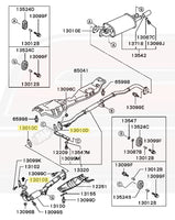 Evo 1/2/3 Exhaust Diagram