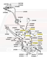 OEM Shifter Link Bushing Diagram for 2G DSM (MB829013/24594B)
