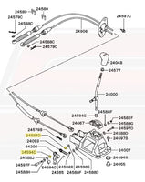 OEM Shifter Link Bushing Diagram for Evo 7 (MB829013/24594D)