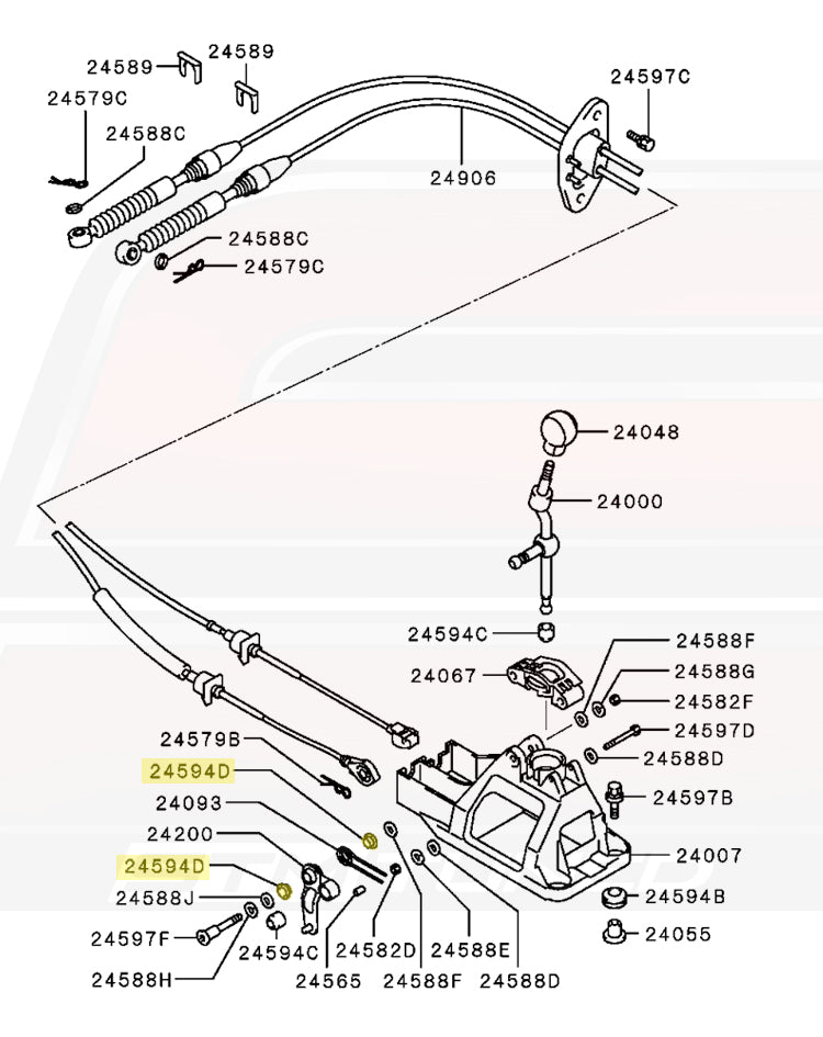 Mitsubishi OEM Shifter Link Bushing for 2G DSM/Evo 4-9 (MB829013)