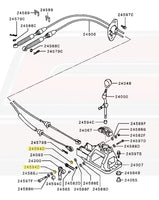 OEM Shifter Link Bushing Diagram for Evo 8/9 5-Speed (MB829013/24594D)