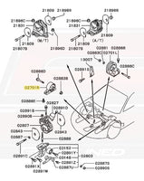 Mitsubishi OEM Front Engine Mount for 2G DSM Manual (MB844274)
