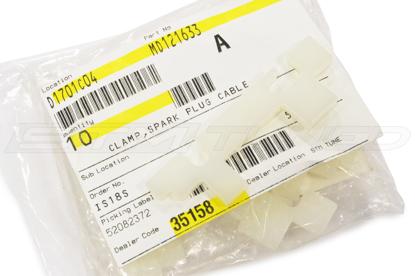 アクセサリー mai Mitsubishi OEM Ignition Cable Clamp for DSM / Evo 1-3 (MD121633)