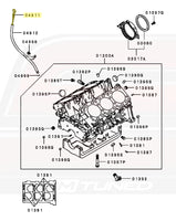 OEM 3000GT Engine Oil Dipstick Diagram (MD166529/04911)