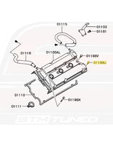 OEM 3000GT Valve Cover Diagram LH (MD173798/01198U)