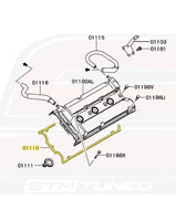 OEM 3000GT Valve Cover Gasket Diagram LH (MD186786/01110)