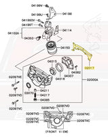 OEM 3000GT Front Case Cover Gasket Diagram (MD189778/02017)