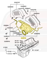 OEM 3000GT Timing Cover Diagram (MD192109/02007Q)