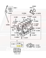 4G63 Evo 7/8/9 Oil Jet Check Valve Diagram (01305)