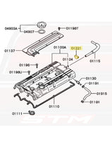 DSM Half Moon Valve Cover Gasket Diagram (MD372348/01221)