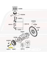 Mitsubishi OEM Crank Pulley Center Bolt Washer for 4G63 Evo/DSM (MD377400)