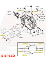 OEM Evo X Manual 5-Speed Diagram (MF140266/20999X)