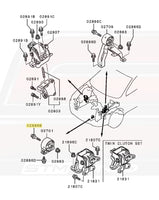 Mitsubishi OEM Front Motor Mount Bolt M10x85 for Evo X (MF140275)