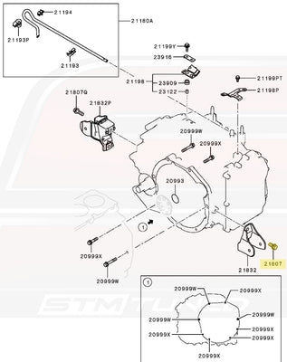 Mitsubishi OEM Transmission Mount Bolt for Evo X SST (MF140283)