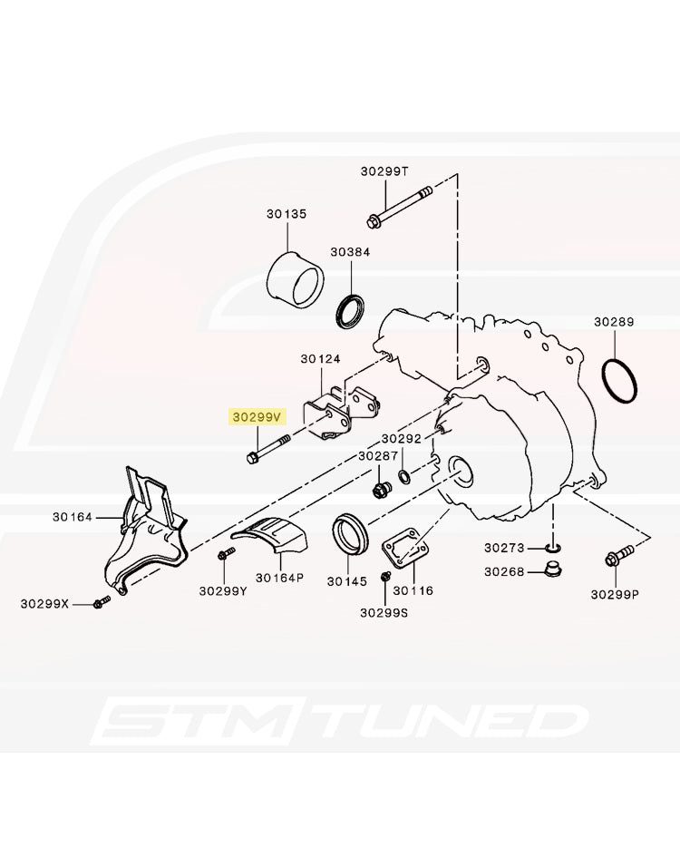 Mitsubishi OEM Transfer Case / PS Mount Bolt for Evo X (MF241296)