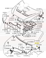 Mitsubishi OEM Hood Pop Handle Screws for Evo X (MF453031)