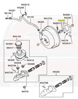 USDM Evo 8 Brake Booster Diagram