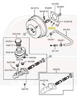 JDM Evo 7 Brake Booster Diagram