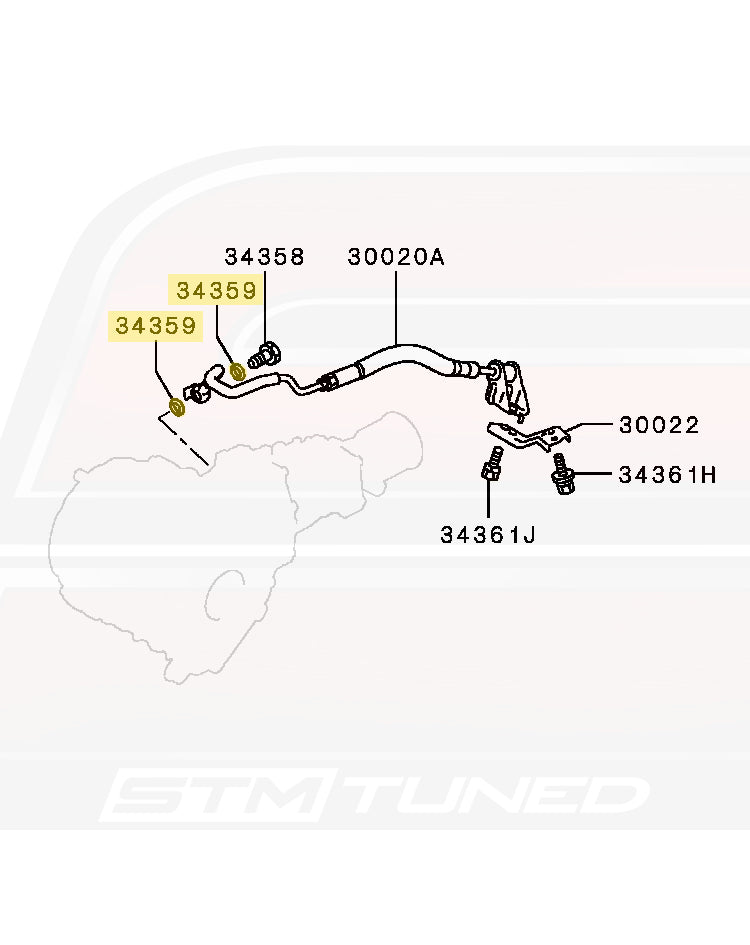 MF660065 OEM Mitsubishi Copper Crush Washer 14mm