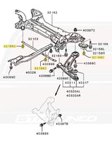Evo X Front Crossmember Diagram (32166C)