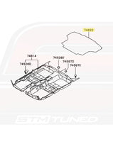 Mitsubishi OEM Trunk Carpet for Evo 8/9 Non-SSL (MN124891)