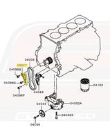 Mitsubishi OEM Oil Pump Chain Guide for Evo X (MN183897)