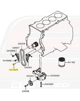 Mitsubishi OEM Oil Pump Chain Tensioner Bolt for Evo X (MN187028)