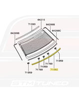 Evo 4/5/6 Rear Window Moulding Diagram (71092)