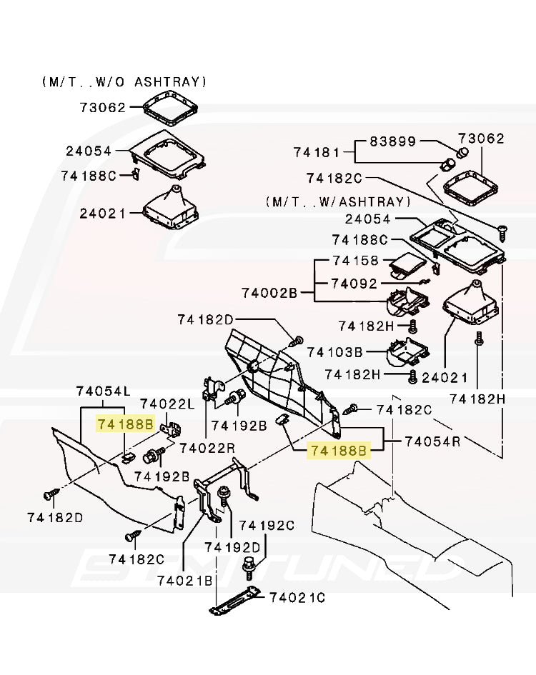 Mitsubishi OEM Interior Clip Evo 4/5/6/7/8/9/X (MR402859)