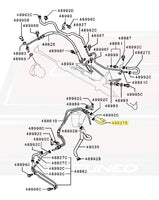 Mitsubishi OEM Power Steering Oil Return Hose for Evo X (MR554141)