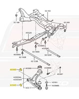 Mitsubishi OEM Front Suspension Lower Arm Stopper for Evo 7/8/9 (MR554819)