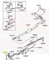 Mitsubishi OEM O2 to Downpipe Exhaust Spring for Evo 7/8/9 (MR597273)