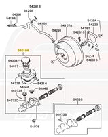 Mitsubishi OEM Evo 8/9 Brake Master Cylinder Diagram