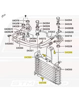 OEM Engine Oil Cooler Bolt Diagram for 3000GT (MS240125/04399)