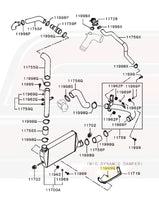 Evo X Intercooler Diagram Pictured (11999Q/MS240126)