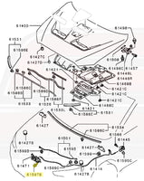 Mitsubishi OEM Hood Latch Bolt for Evo X (MS240198)