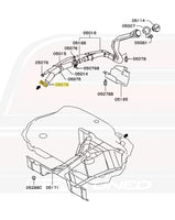 JDM Evo 7/8/9 Fuel Filler Clamp Diagram (05079)