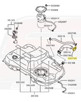 USA Evo X Fuel Filler Clamp Diagram (05079B)