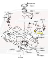 Evo X USDM Fuel Neck Diagram