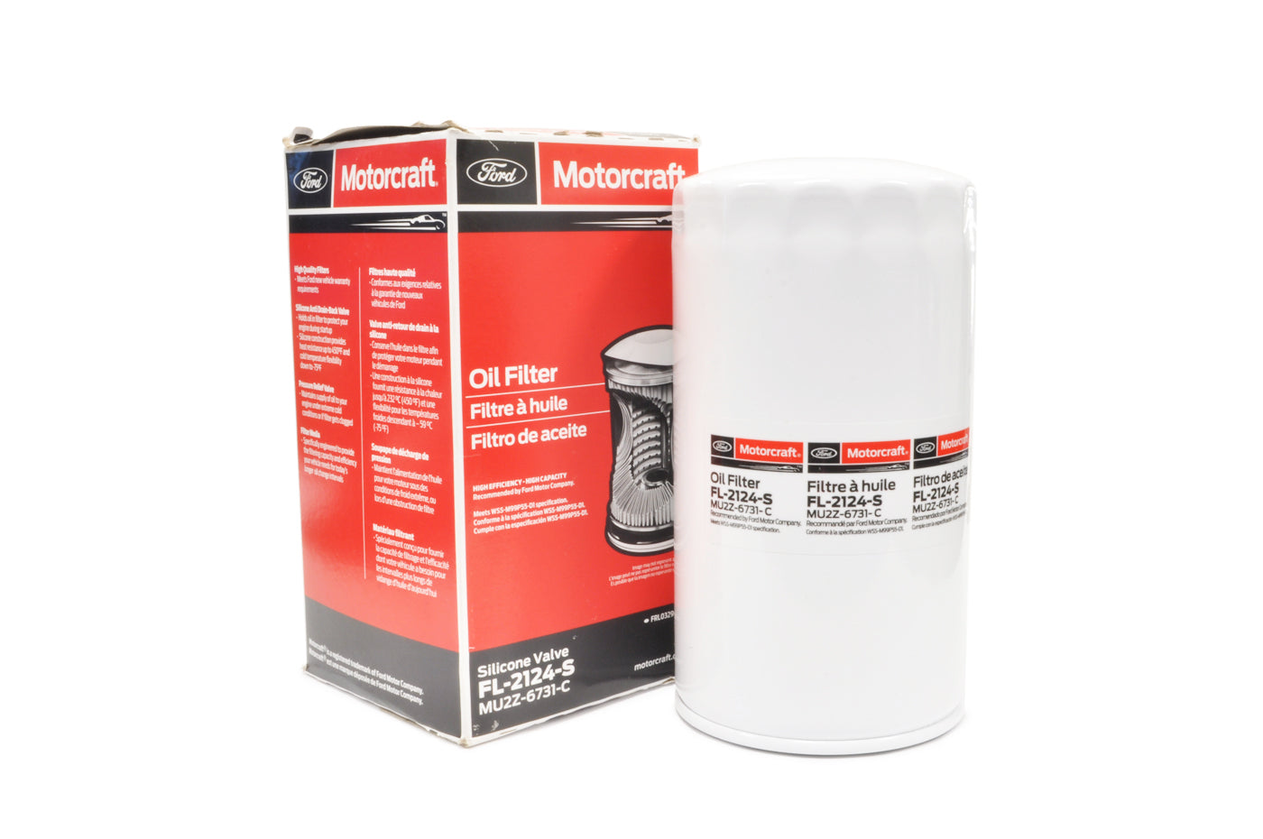 Ford OEM Engine Oil Filter FL-2124-S for 6.7L Diesel (MU2Z6731C)